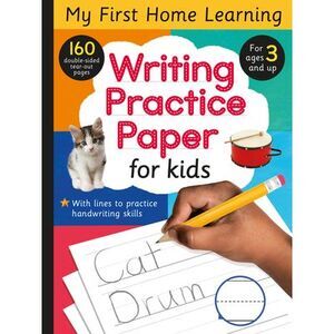 Writing Practice Paper for Kids: 160 Double-Sided Tear-Out Pages for Ages 3 and